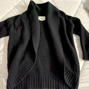 Anthropologie Oversize Black cardigan sweater Size S